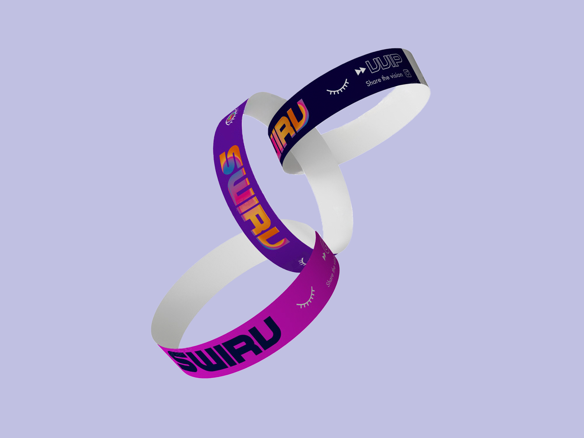 Sticker design for Swriv techno music festival